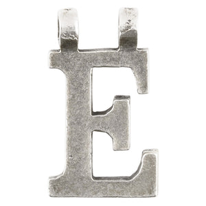 Casting-15x28mm Letter "E"-Antique Silver