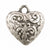 Casting-18x20mm Ornate Heart Charm-Antique Silver-Quantity 1