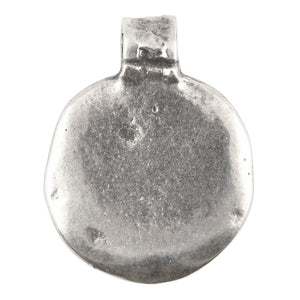 Casting-19x24mm Granular-Antique Silver