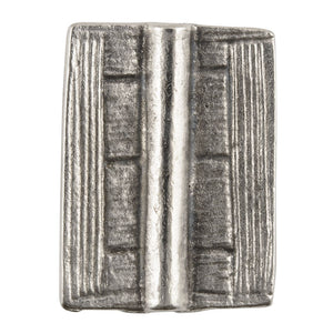 Casting-20x25mm Flat Rectangle Tube with Lines-Antique Silver