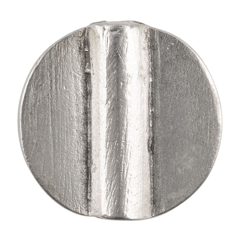 Casting Beads Wholesale-21mm Flat Round Tube-Antique Silver