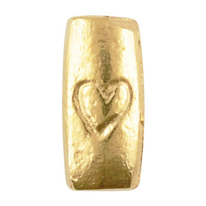Casting Beads Wholesale-5x11mm Heart Tube-Brass
