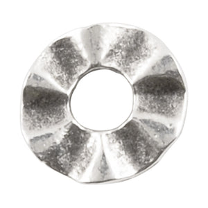 Casting-9mm Wavy Disc Spacer-Antique Silver