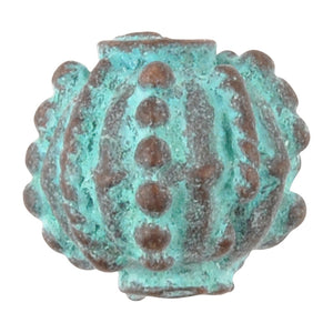 Casting Beads-11x10mm Prickly-Green Patina