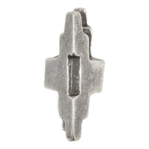 Casting Beads-13x15mm Jagged Puzzle-Antique Silver-Quantity 1