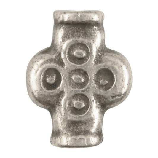 Casting Beads-14x18mm Ancient Tube-Antique Silver-Quantity 1