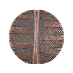 Casting-30mm Geometric Bead-Antique Copper