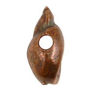 Casting Beads-5x10mm Tiny Sea Spiral Shells-Antique Copper-Quantity 5