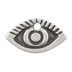 Casting Charm-11x20mm Eye-Antique Silver-Quantity 1