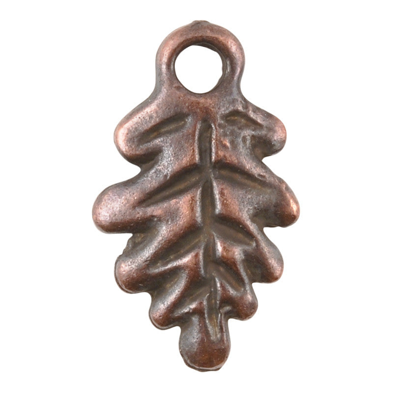 Casting Charm-12x20mm Fall Leaf-Antique Copper