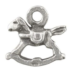 Casting Charm Wholesale-14x15mm Rocking Horse-Antique Silver