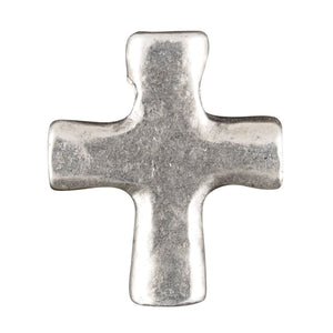 Casting Charm-14x17mm Cross-Antique Silver