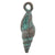 Casting Charm-8x25mm Conical Shell-Green Patina