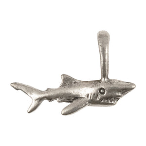 Casting Charms-13x24mm Shark-Antique Silver-Quantity 1