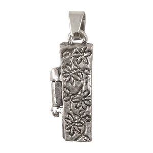 Casting Charms-20x27mm Skeleton Coffin-Silver-Quantity 1