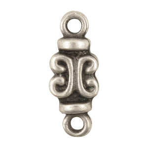 Casting Connector-7x17mm Sinuosities-Antique Silver-Quantity 1