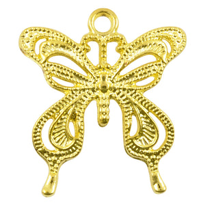 Casting Pendant-23mm Butterfly-Gold-Quantity 1