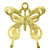 Casting Pendant-23mm Butterfly-Gold-Quantity 1