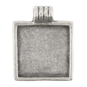Casting Pendant-23x29mm Bezel-Antique Silver