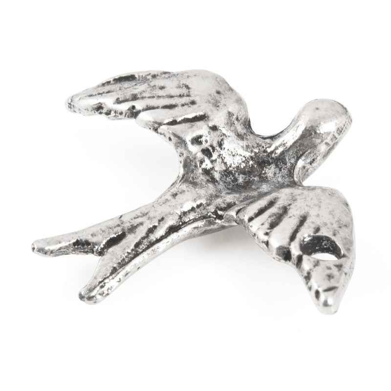 Casting Pendant-35x30mm Flying Dove-Antique Silver