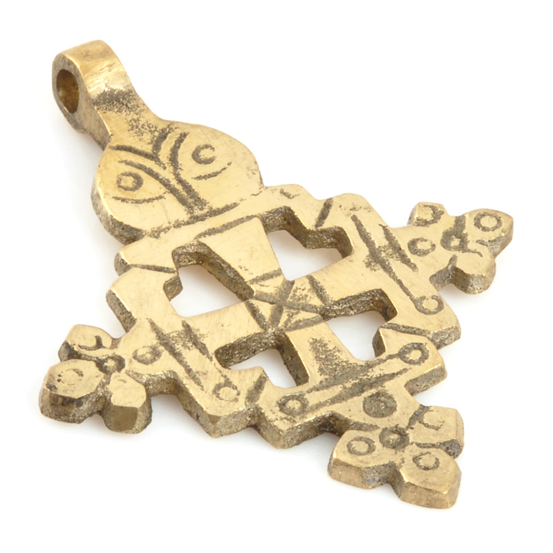 Casting Pendants-50x38mm Ethiopian Cross-Bronze-Quantity 1
