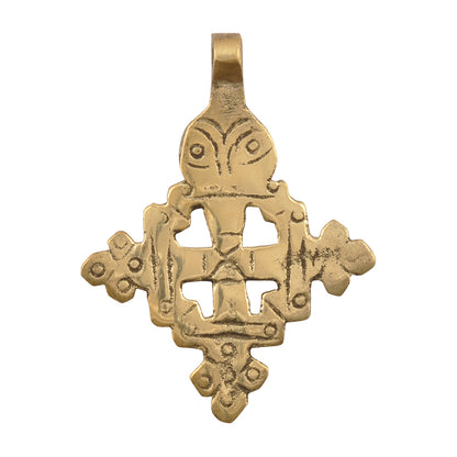 Casting Pendants-50x38mm Ethiopian Cross-Bronze-Quantity 1