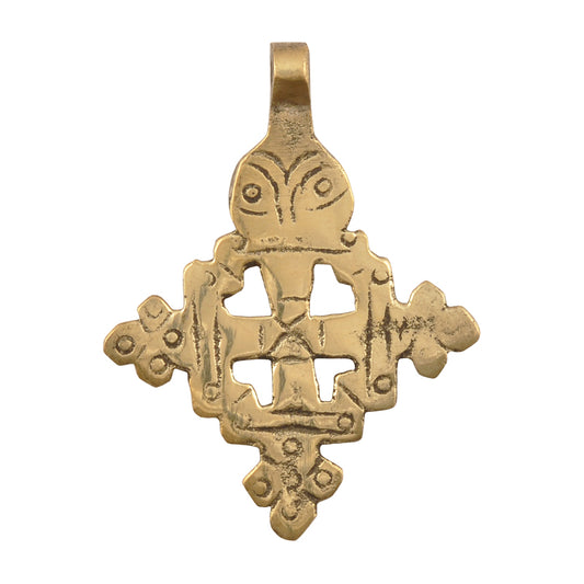 Casting Pendants-50x38mm Ethiopian Cross-Bronze-Quantity 1