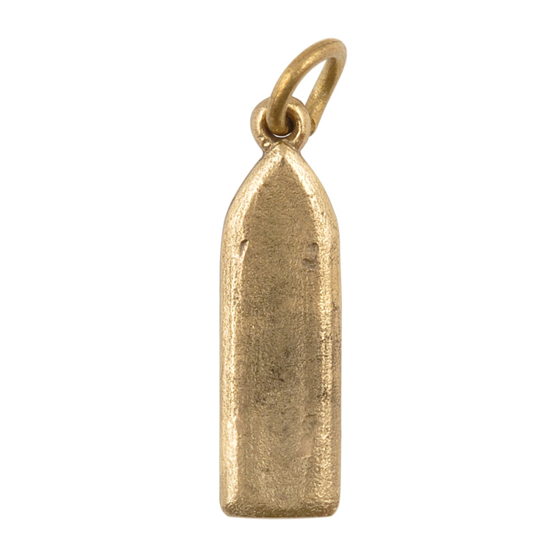Casting Pendants-Brass-8x28.5mm Tiny Walking Buddha-Bronze-Thailand-Quantity 1