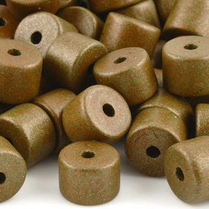 Ceramic Beads-10x13mm Round Tube-Patina