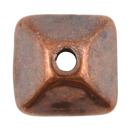Ceramic Beads-11mm Octahedron-Antique Copper