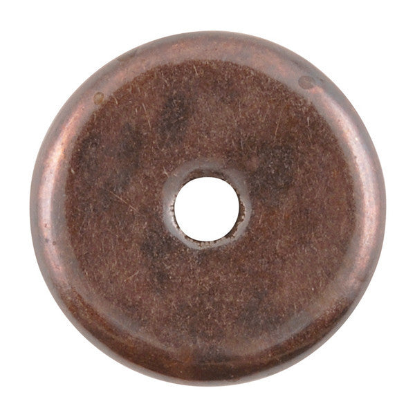 Ceramic Beads-13mm Round Disc-Antique Copper