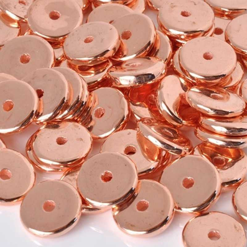 Ceramic Beads-13mm Round Disc-Copper-