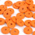Ceramic Beads-13mm Round Disc-Orange-Quantity 25