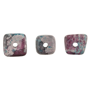 Ceramic Beads-14mm Abstract-Blue Violet Splash-Quantity 5