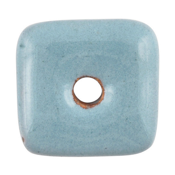 Ceramic Beads-14mm Abstract-Stone Blue