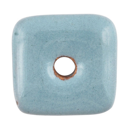 Ceramic Beads-14mm Abstract-Stone Blue