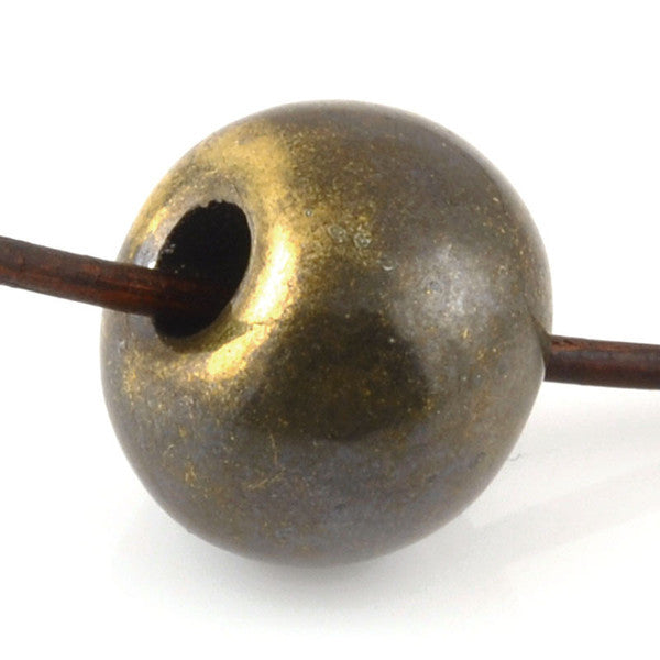 Ceramic Beads-16mm Round-Antique Bronze-Quantity 1