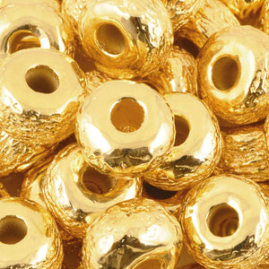 Ceramic Beads-17mm Coarse Tube-Gold
