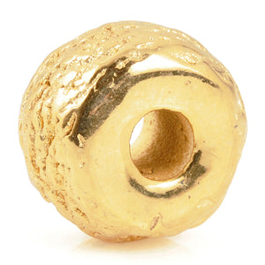 Ceramic Beads-17mm Coarse Tube-Gold