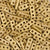 Ceramic Beads-18x7mm Three Hole Multi Strand Spacer-Earthy Metallic Gold