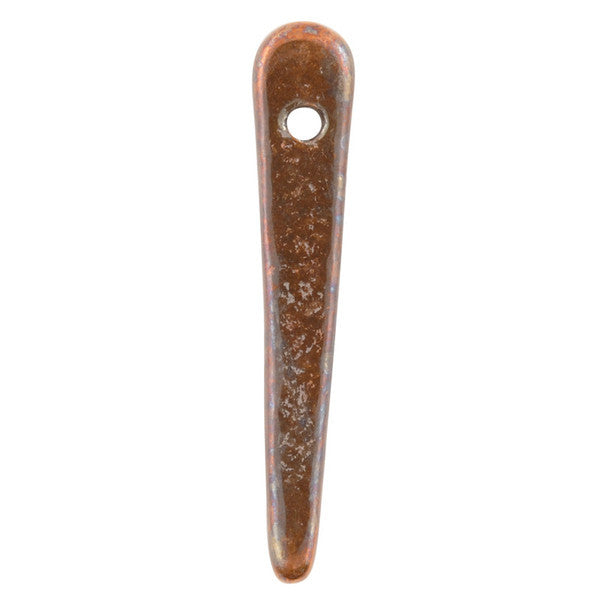 Ceramic Beads-31mm Dagger-Antique Copper-Quantity 5