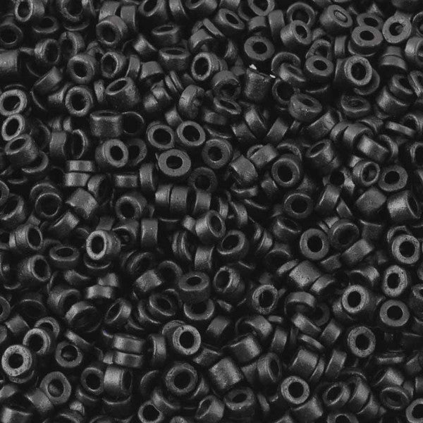 Ceramic Beads-3mm Tube-Black