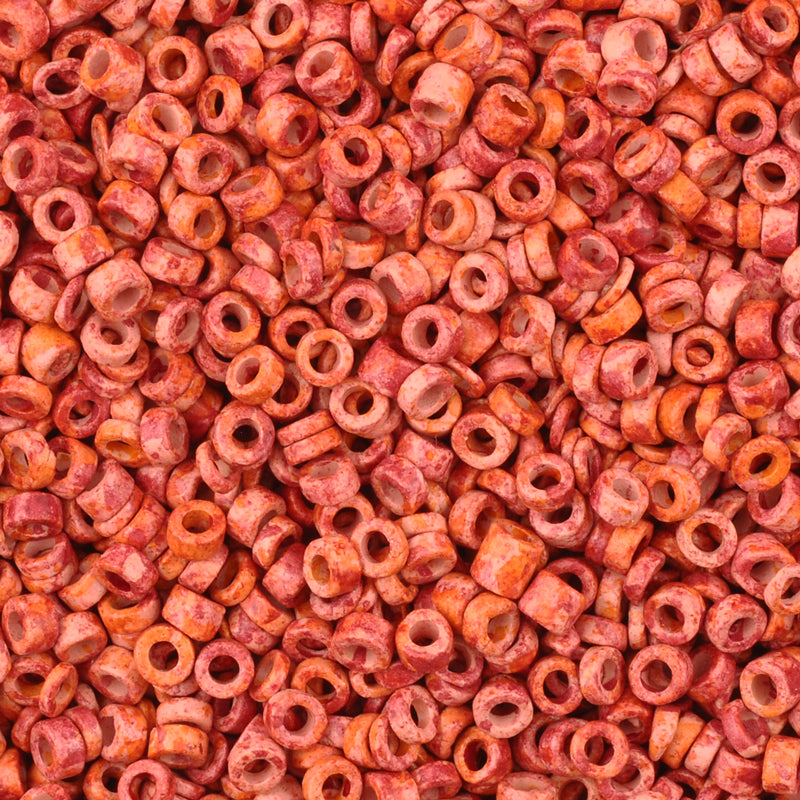 Ceramic Beads-3mm Tube-Burgundy Sky-5 Grams