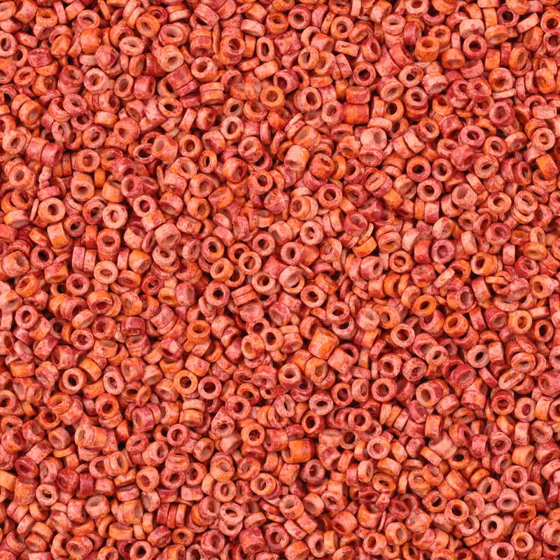 Ceramic Beads-3mm Tube-Burgundy Sky-5 Grams