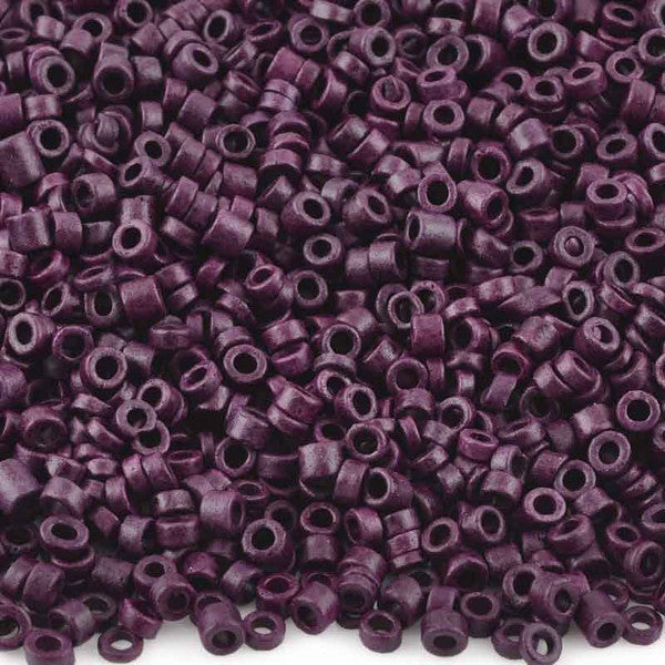 Ceramic Beads-3mm Tube-Eggplant