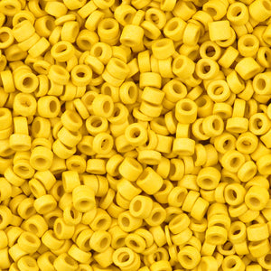 Ceramic Beads-3mm Tube-Indian Yellow-5 Grams