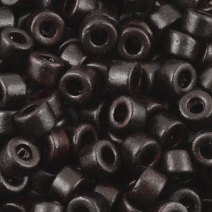Ceramic Beads-4x6mm Tube-Burnt Umber