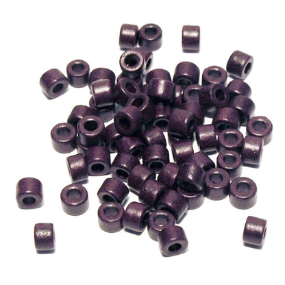 Ceramic Beads-4x6mm Tube-Eggplant