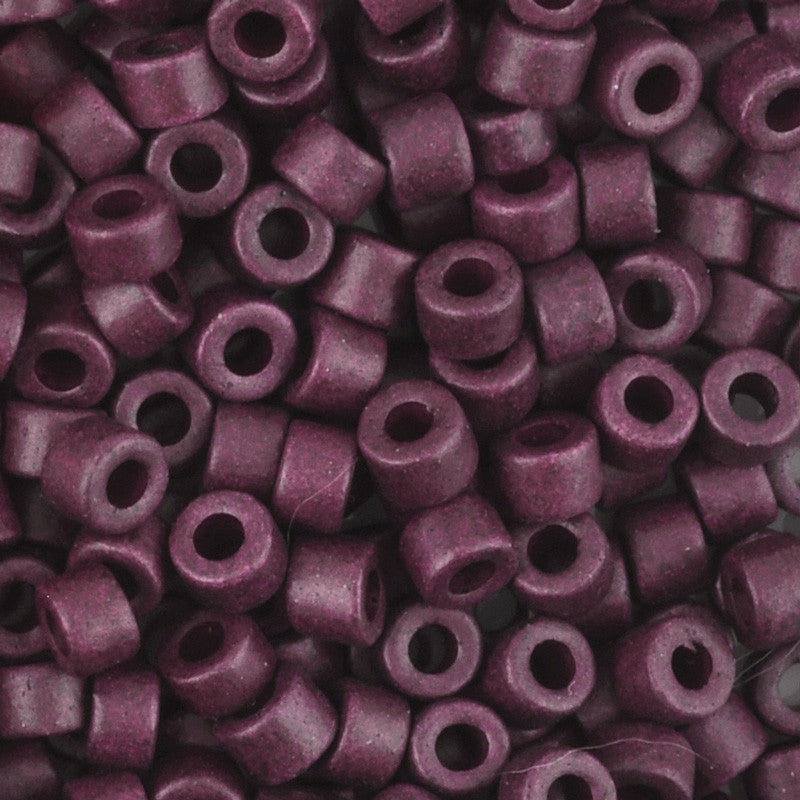 Ceramic Beads-4x6mm Tube-Eggplant
