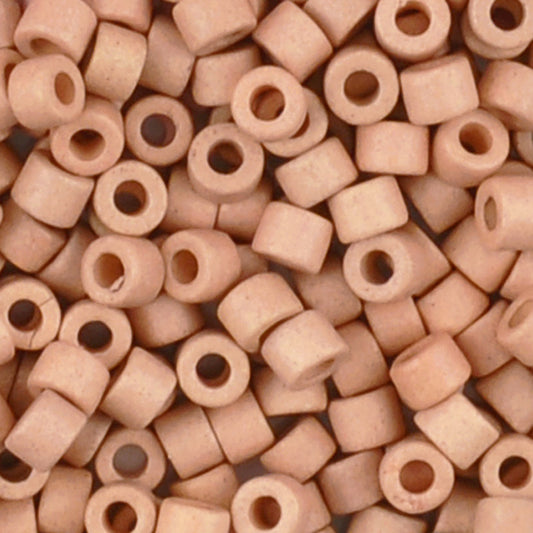 Ceramic Beads-4x6mm Tube-Pale Pink-Quantity 50